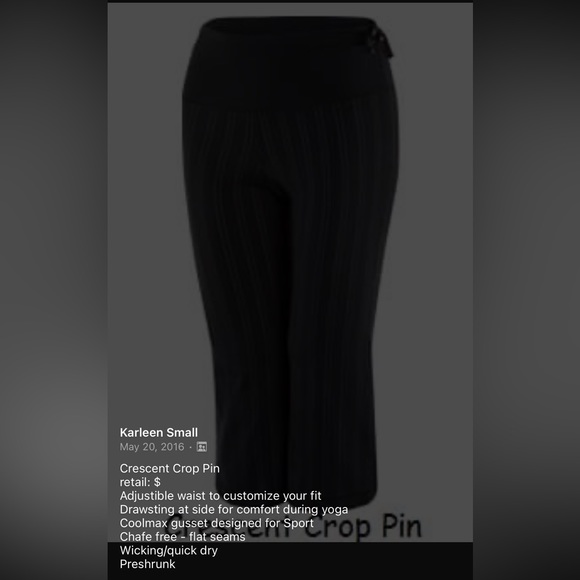 🦄🍋lululemon🍋🦄 Crescent Crop | Rare Vintage | Blue | Size 6 - Picture 14 of 14